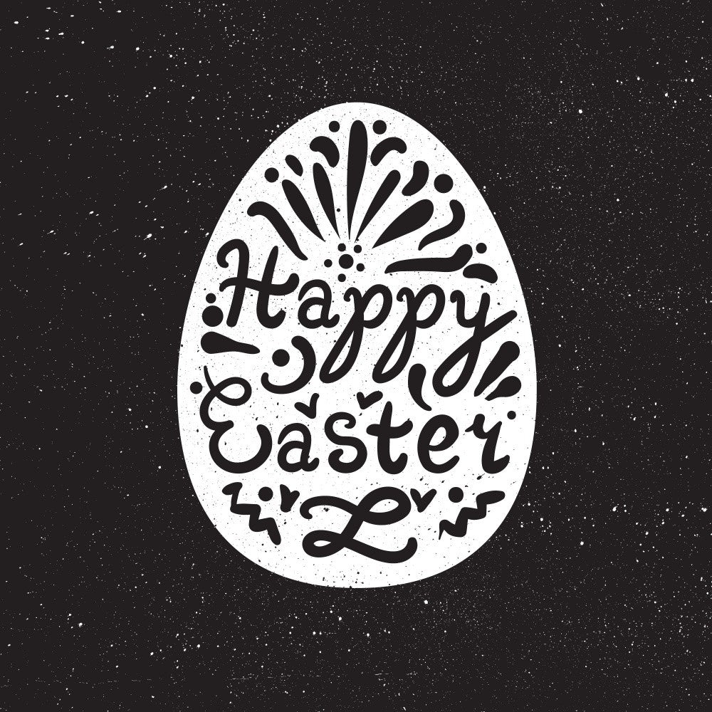 Happy Easter Lettering Art