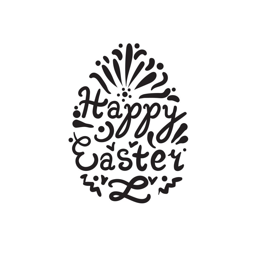 Happy Easter Lettering Art