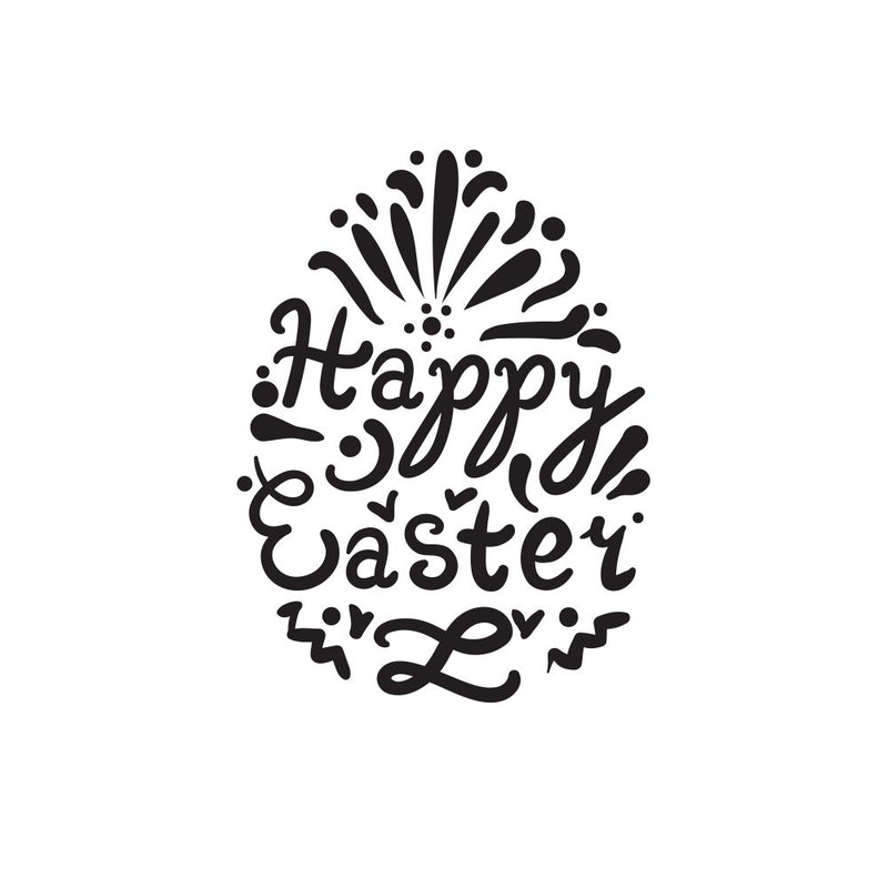 Happy Easter Lettering Art