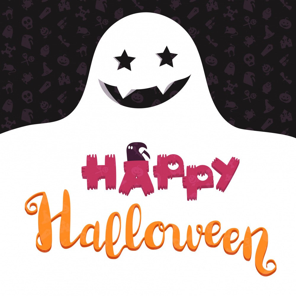 Happy Halloween Simple Scary Concept