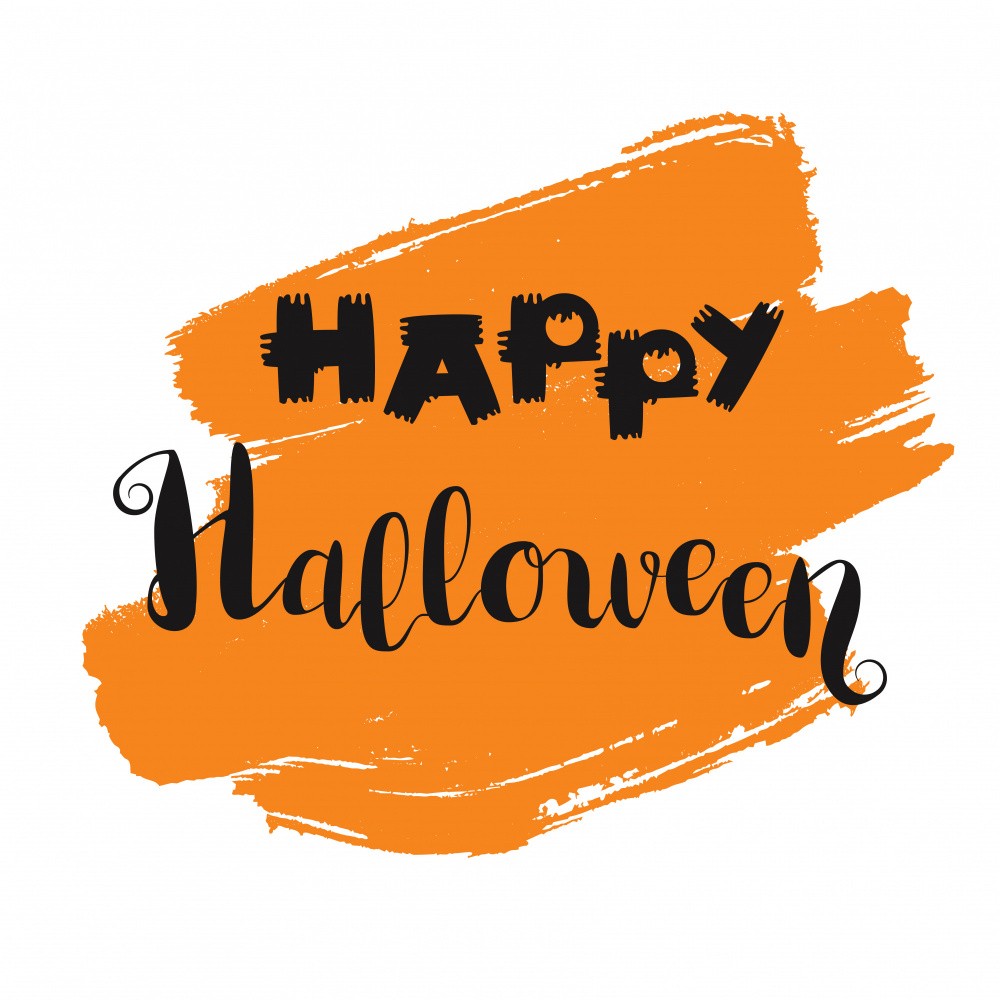 Happy Halloween Simple Scary Concept