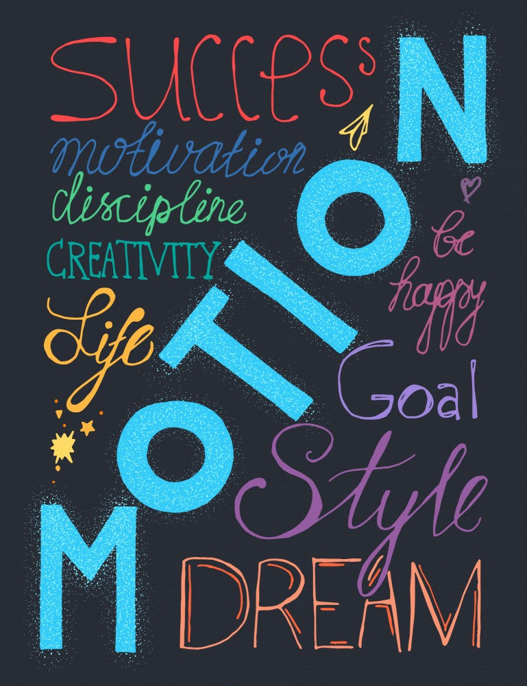 Life Motion Lettering Art