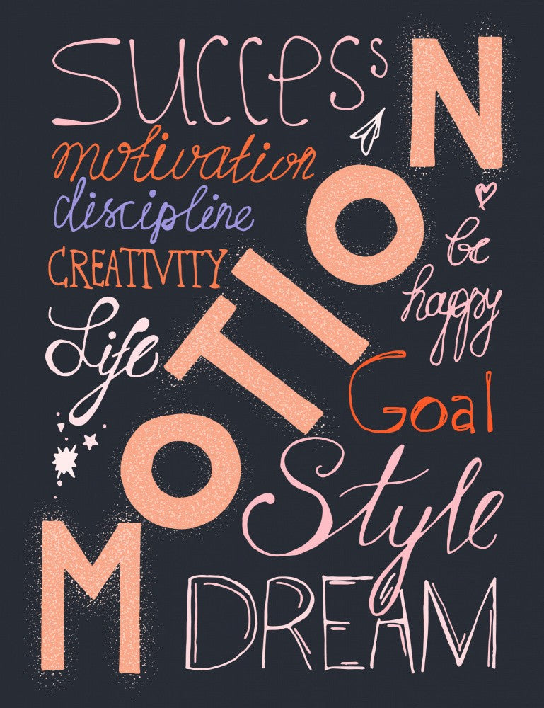 Life Motion Lettering Art