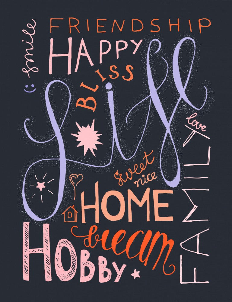 Life Motion Lettering Art