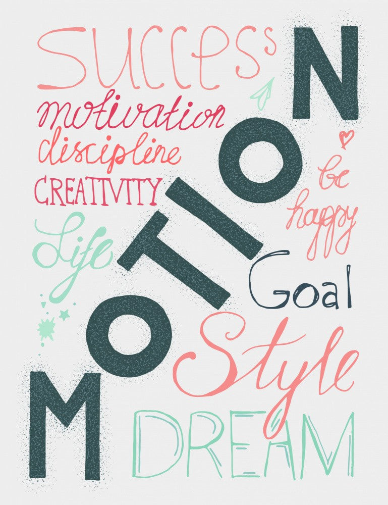 Life Motion Lettering Art
