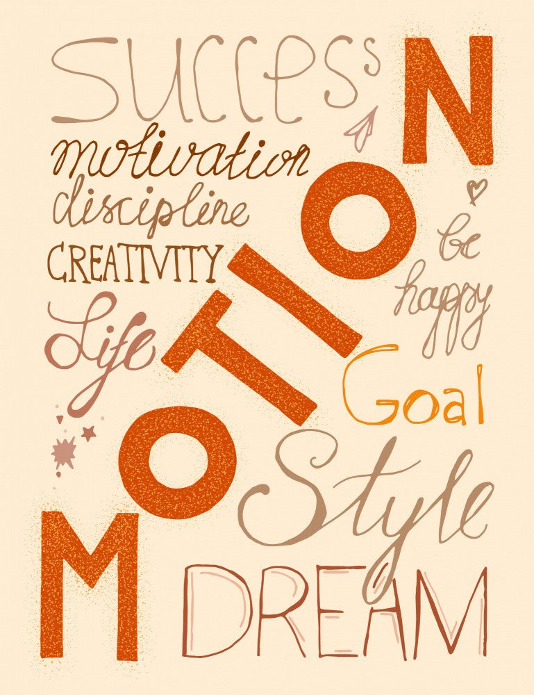 Life Motion Lettering Art