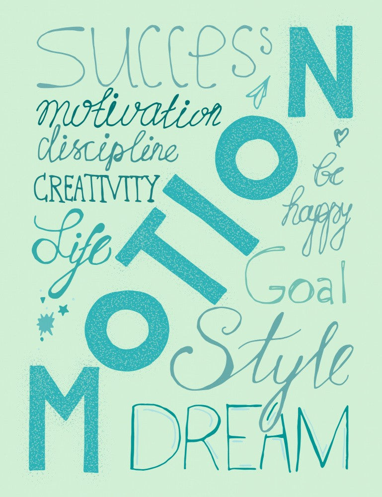 Life Motion Lettering Art