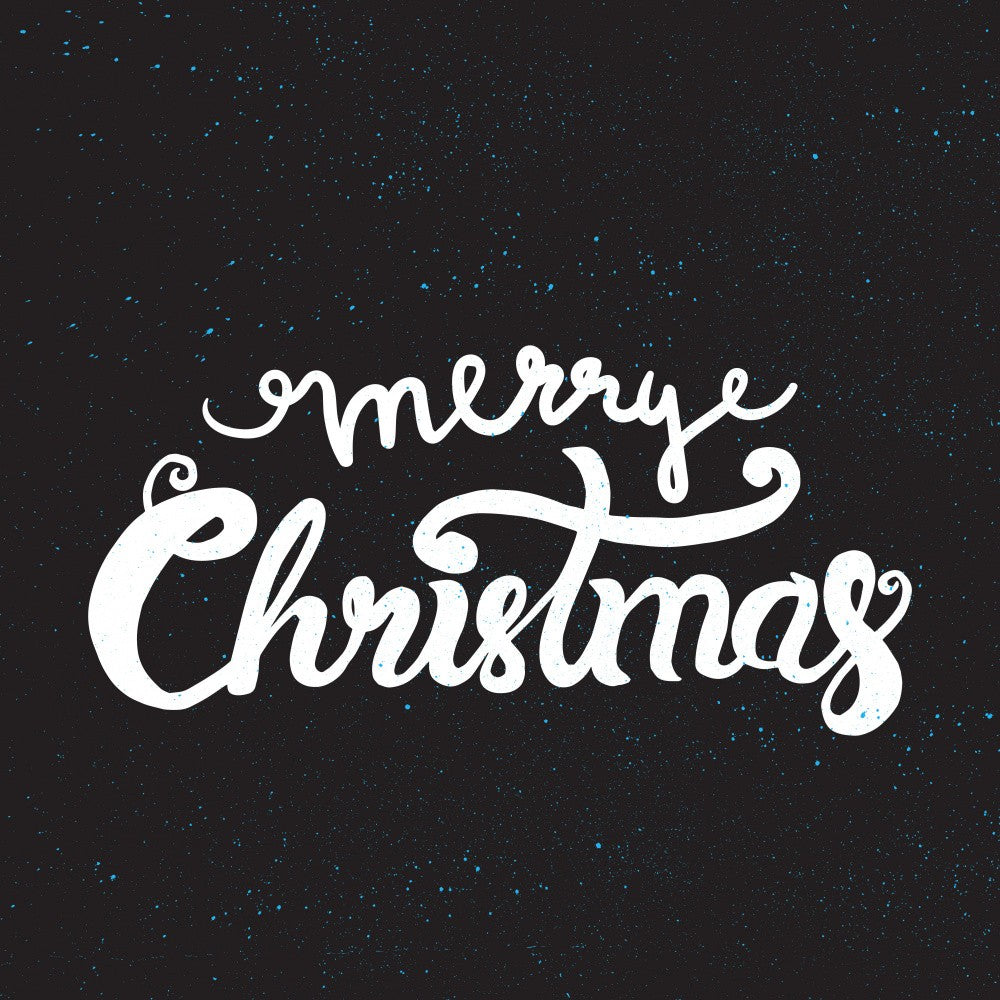 Merry Christmas Lettering Art