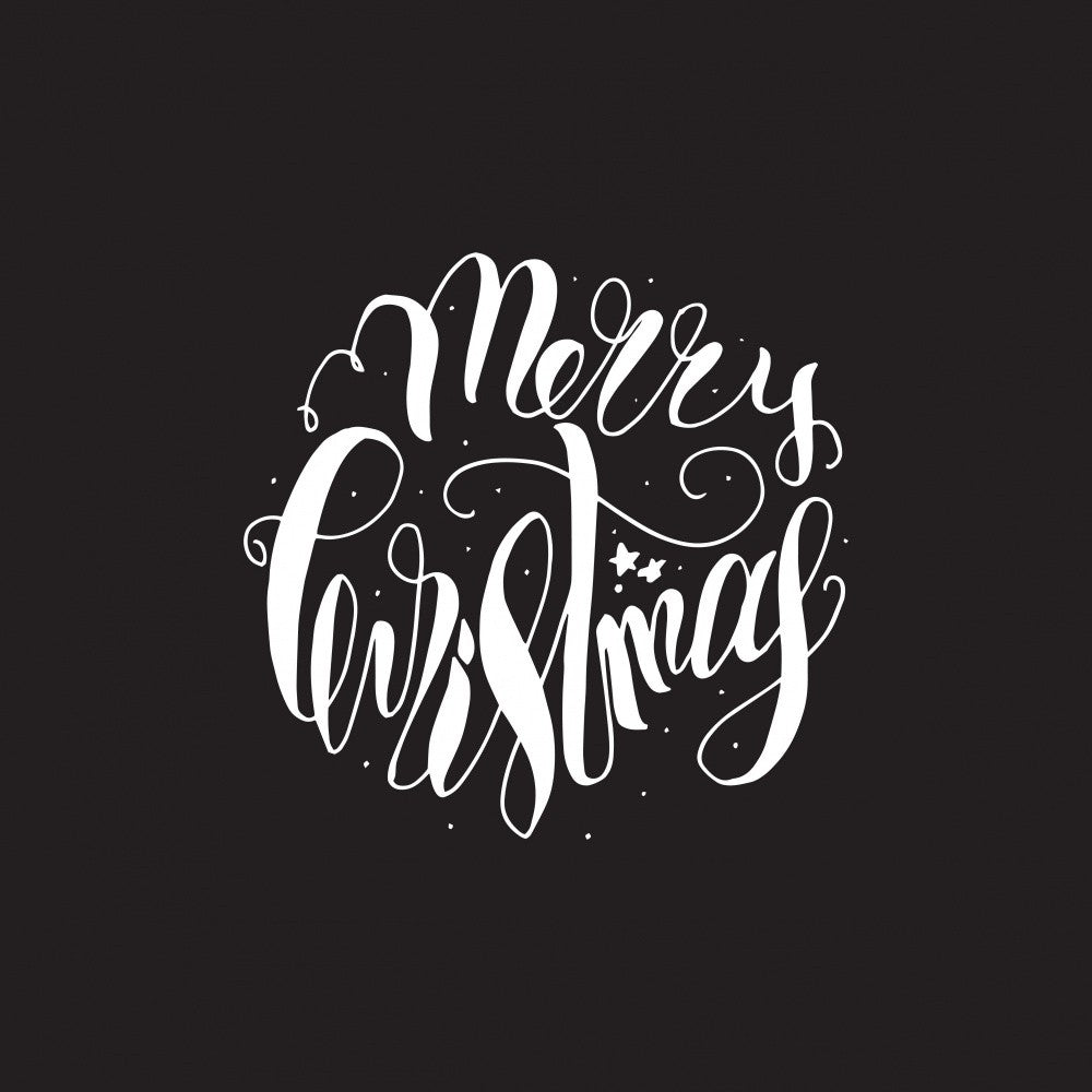 Merry Christmas Lettering Art
