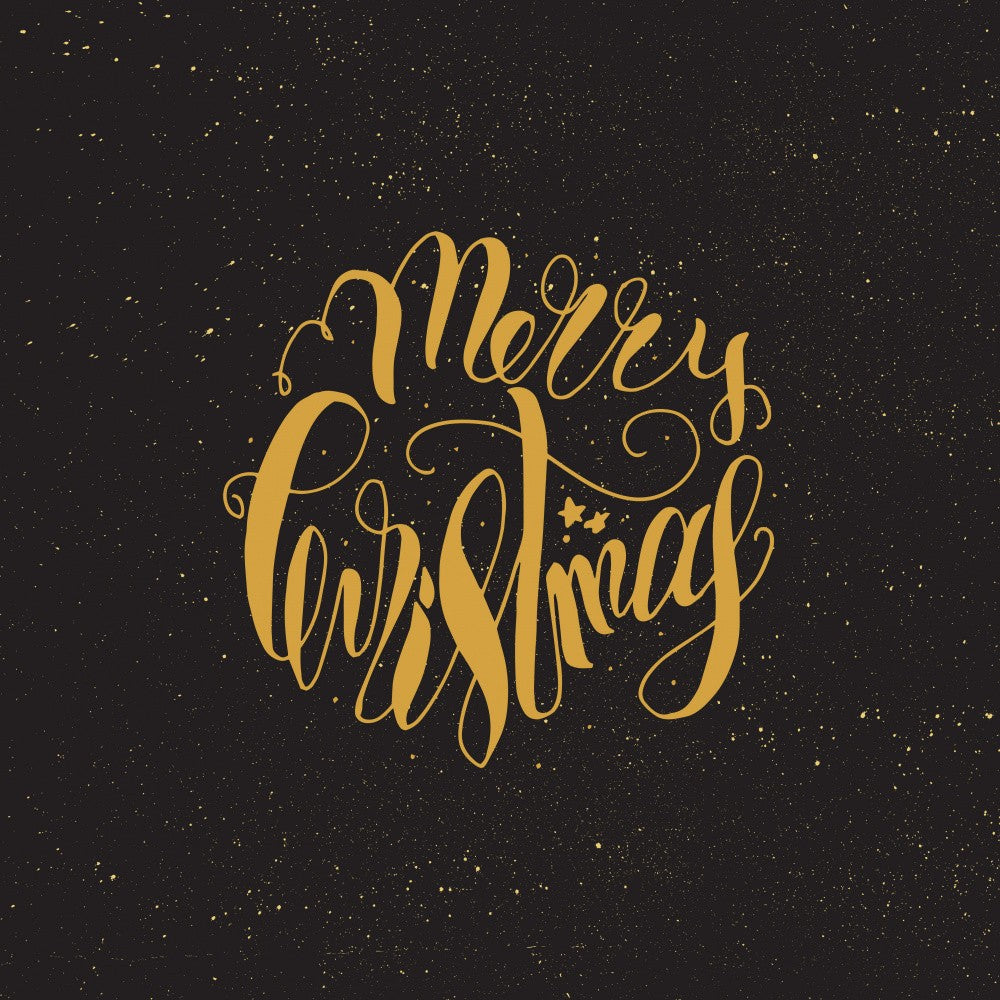 Merry Christmas Lettering Art