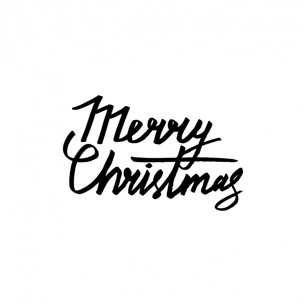 Merry Christmas Lettering Art
