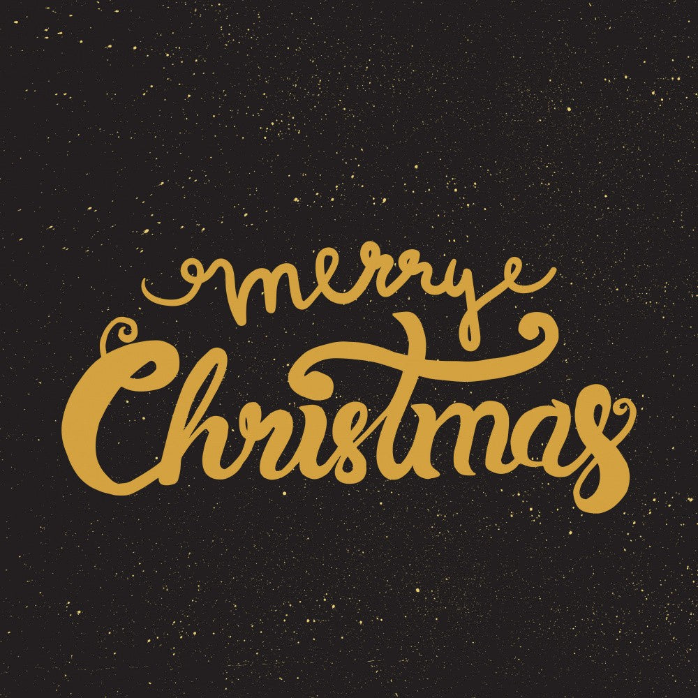 Merry Christmas Lettering Art