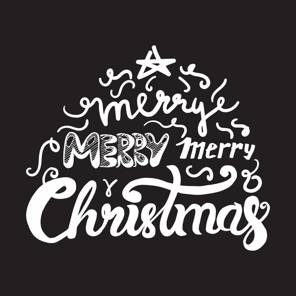 Festive Typography Tree
