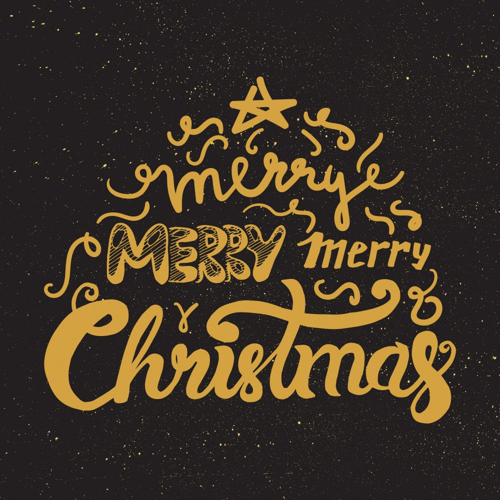 Merry Christmas Lettering Art