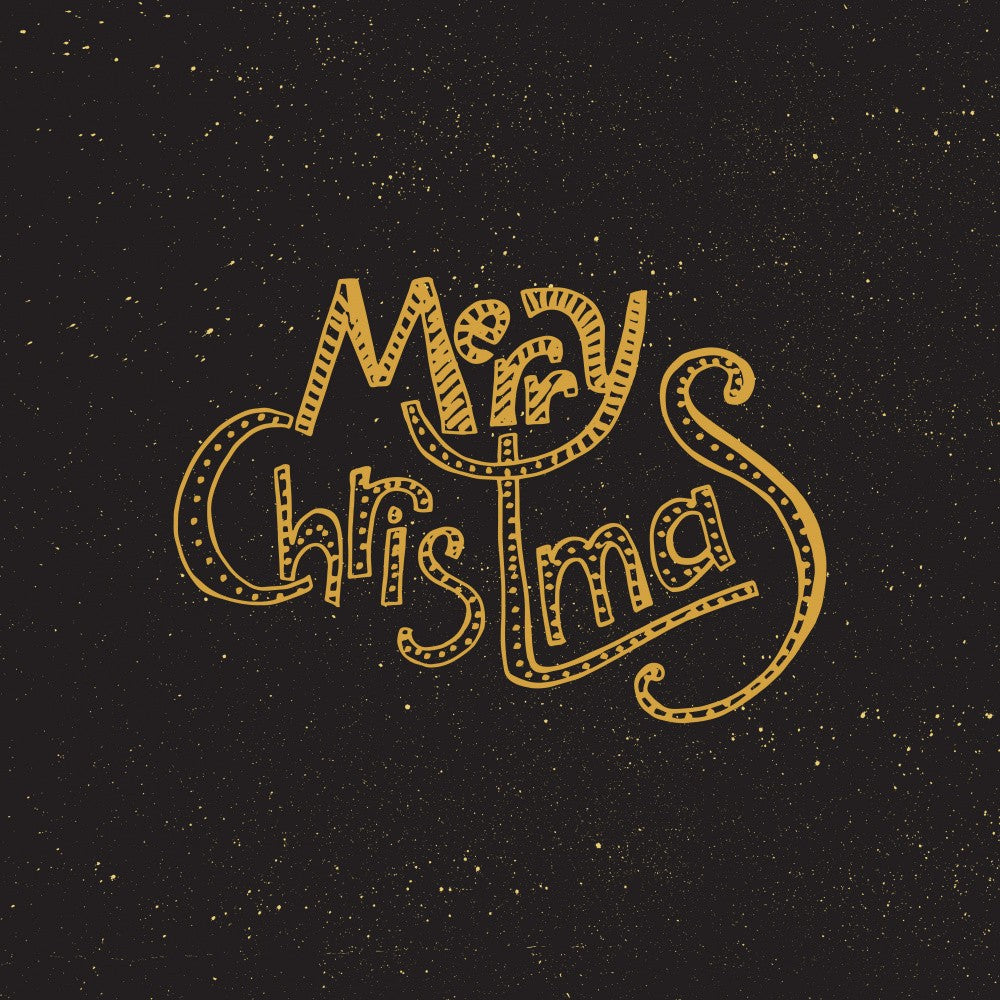 Merry Christmas Lettering Art