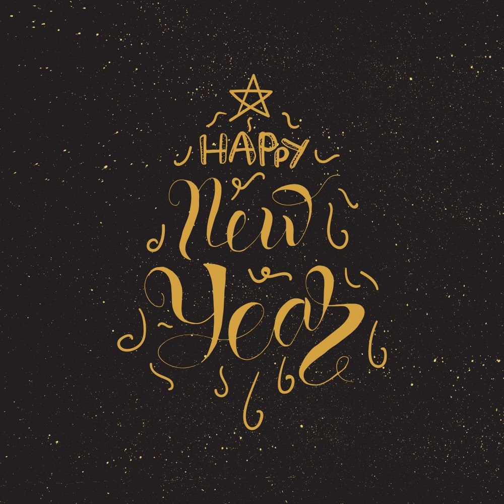 Golden New Year Tree