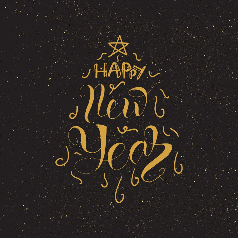 Golden New Year Tree
