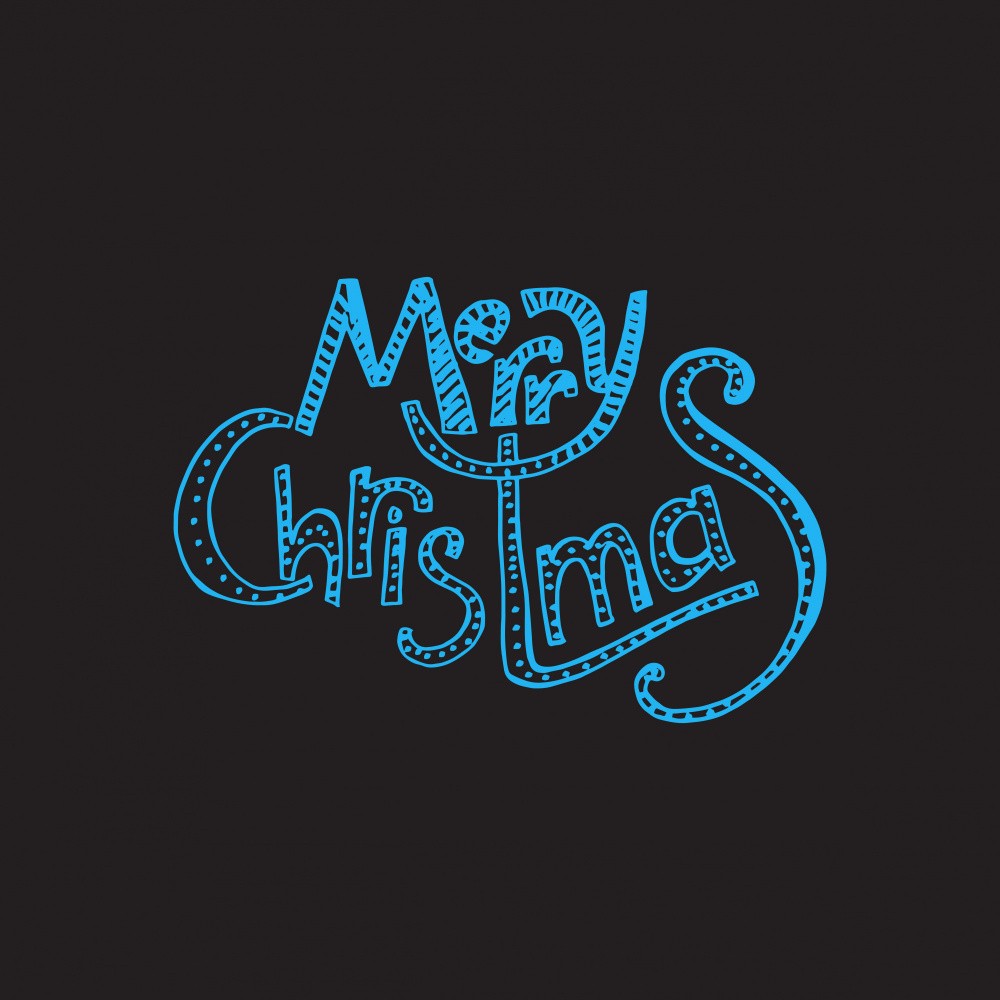 Merry Christmas Lettering Art