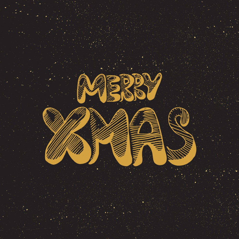 Merry Christmas Lettering Art