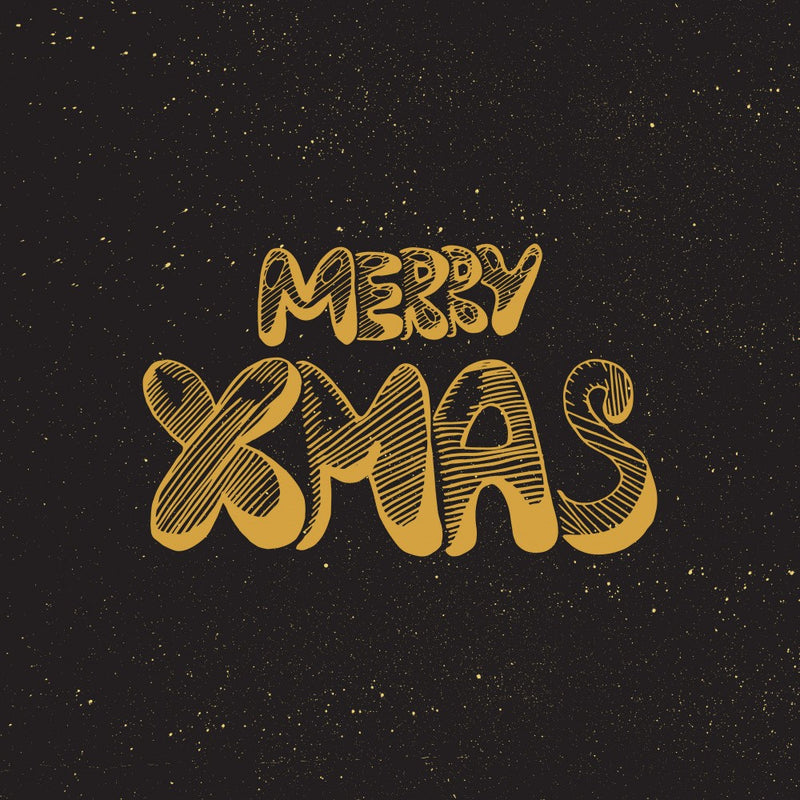 Merry Christmas Lettering Art