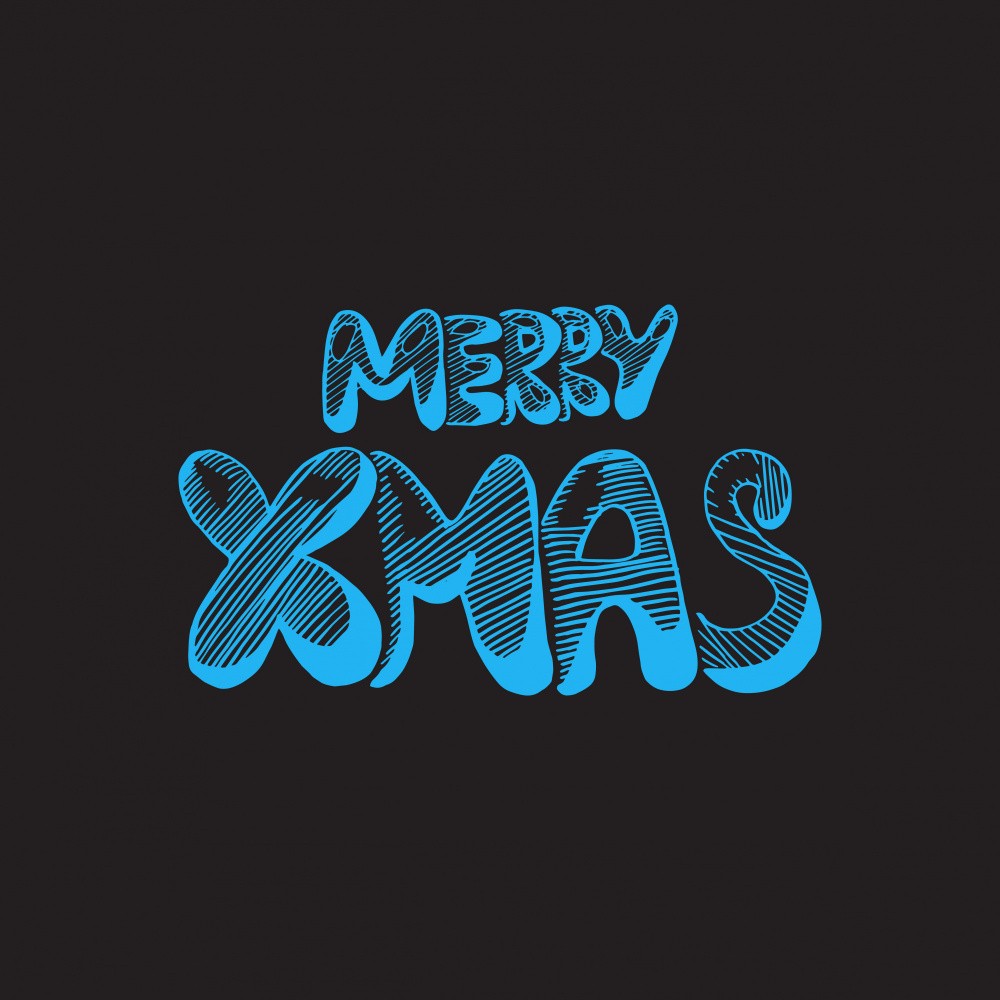 Merry Christmas Lettering Art
