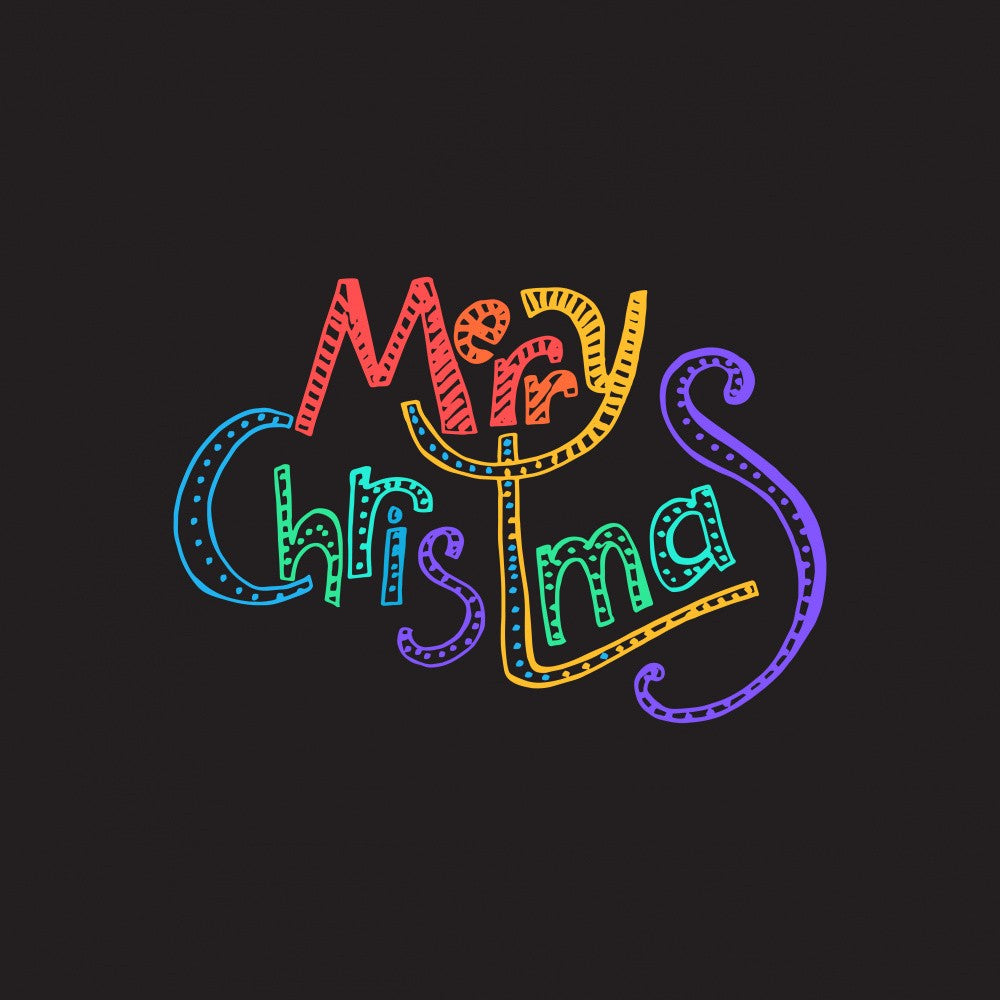 Merry Christmas Lettering Art
