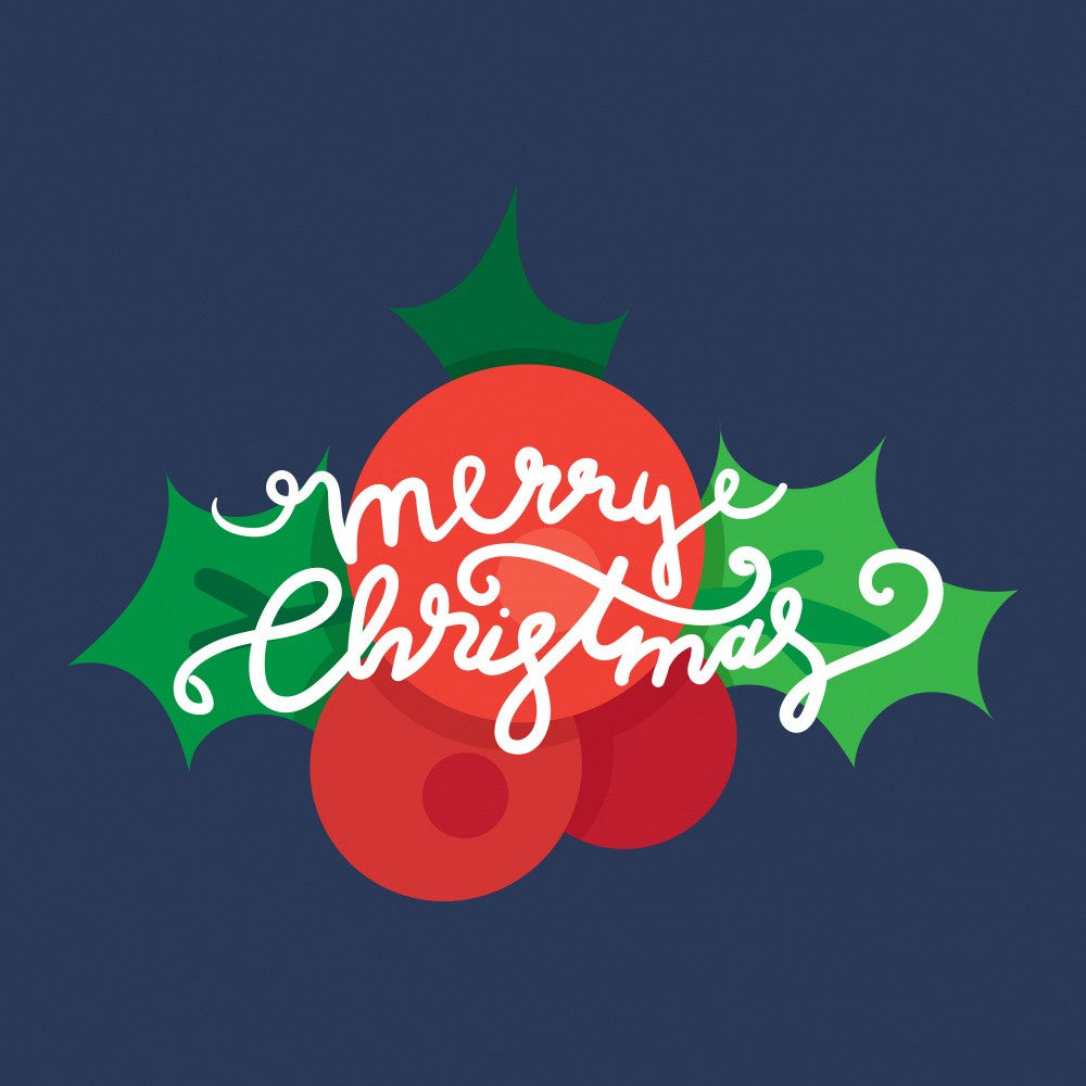 Merry Christmas Lettering Art