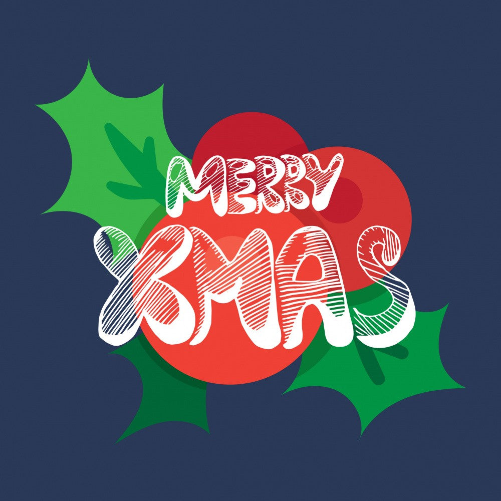 Merry Christmas Lettering Art