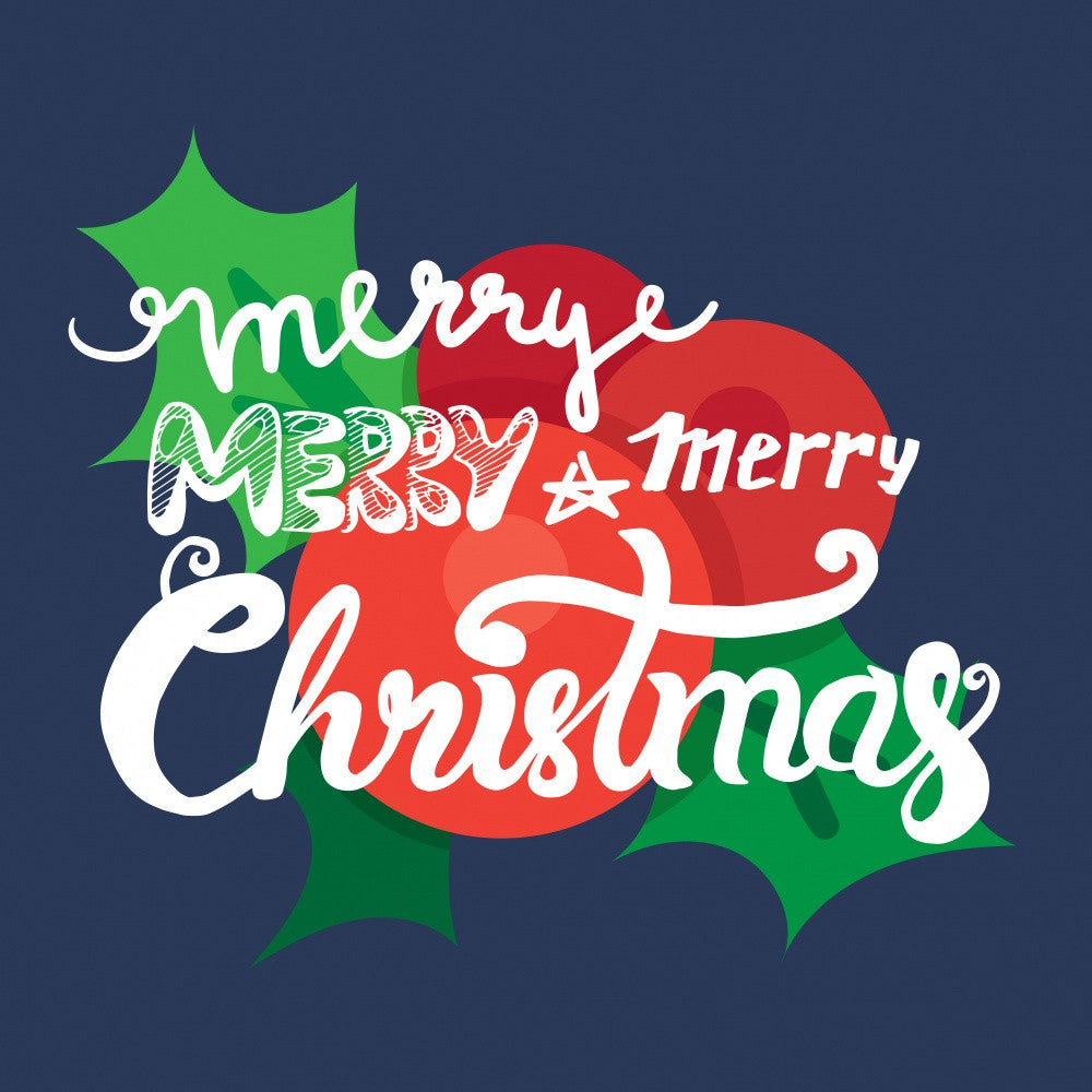 Merry Christmas Lettering Art