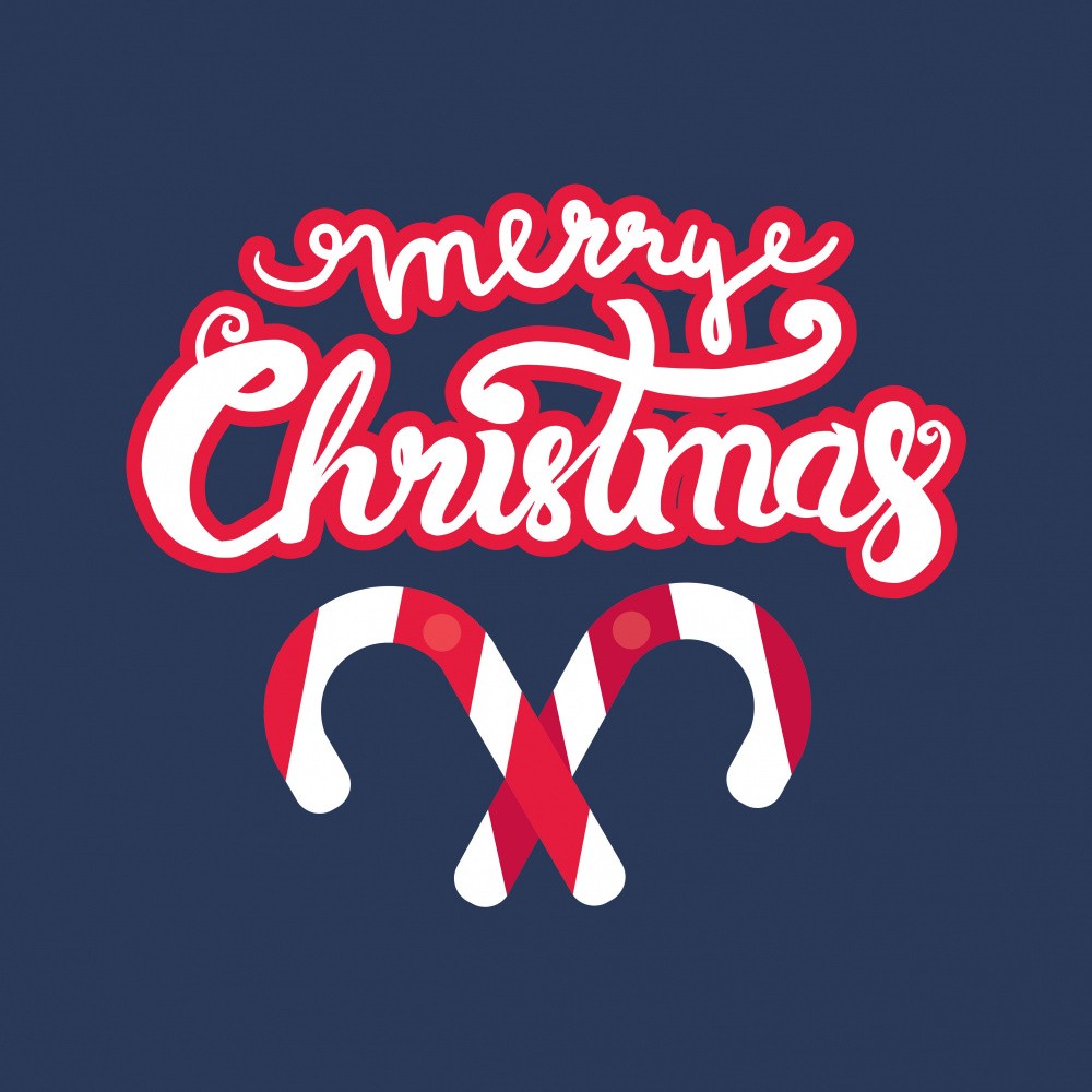 Merry Christmas Lettering Art