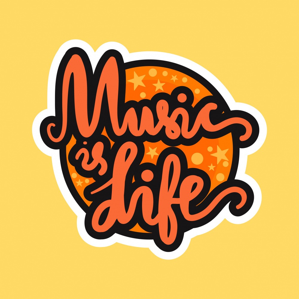 Music Art Lettering