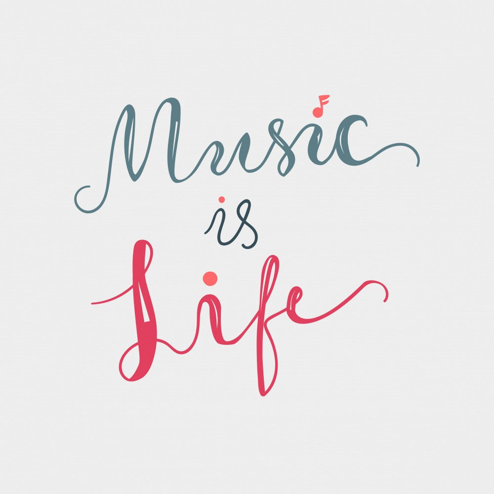 Music Art Lettering