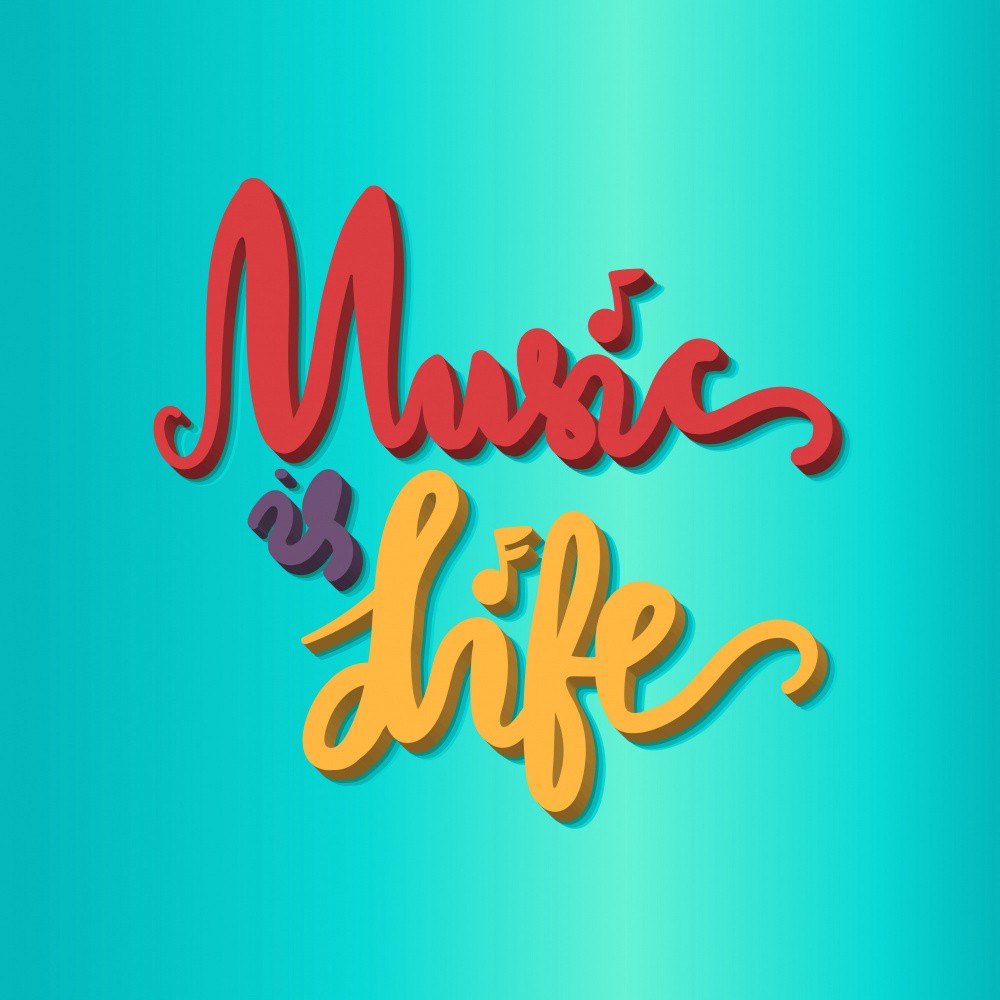 Music Art Lettering