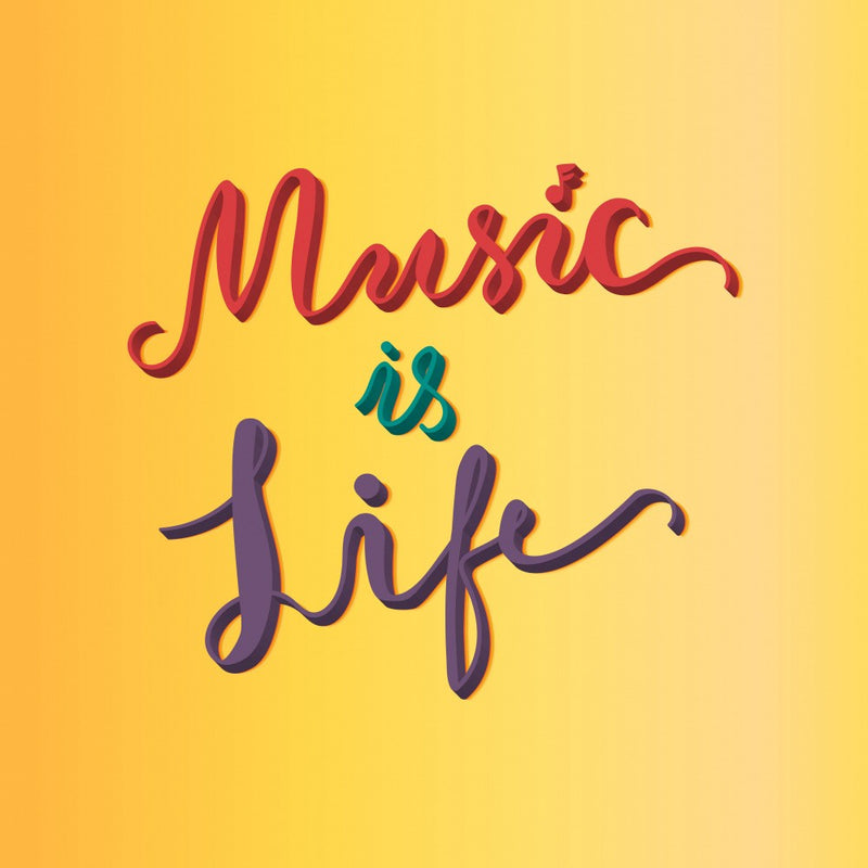 Music Art Lettering