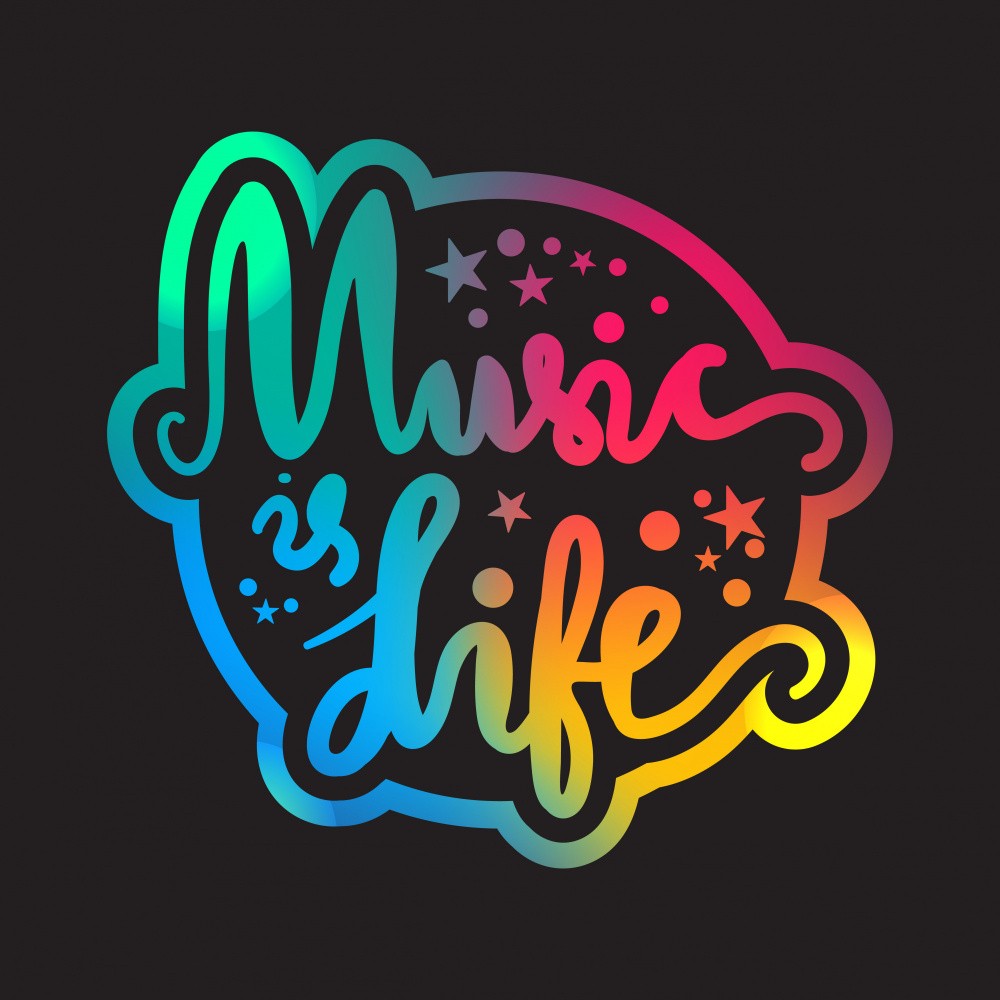 Music Art Lettering