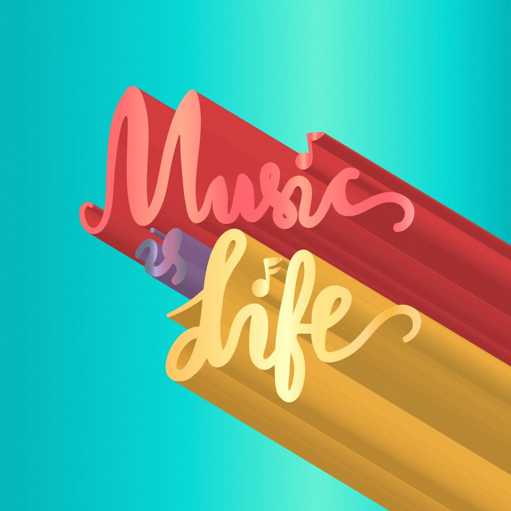 Music Art Lettering