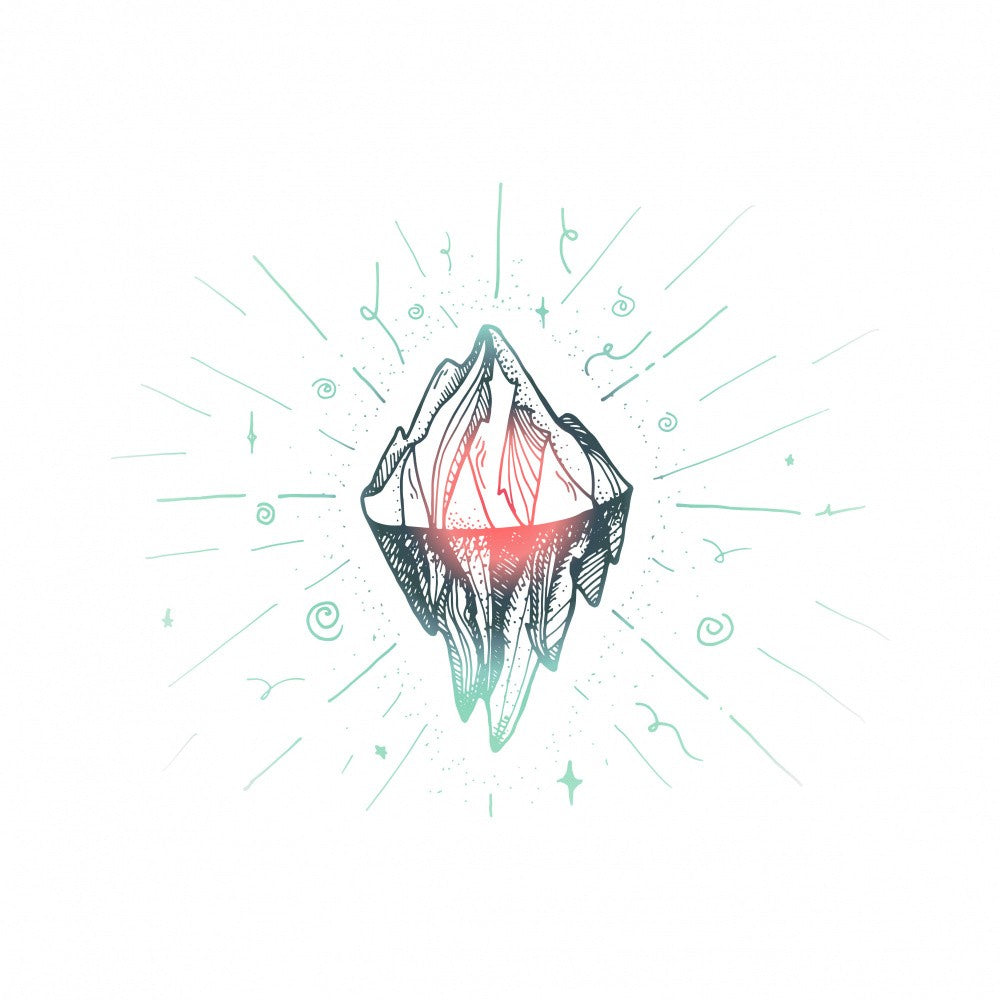 Glowing Crystal Burst