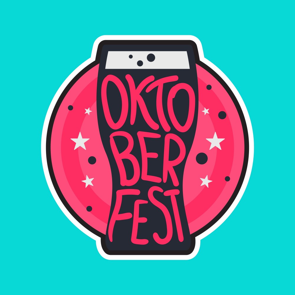 Oktober Fest Lettering Art