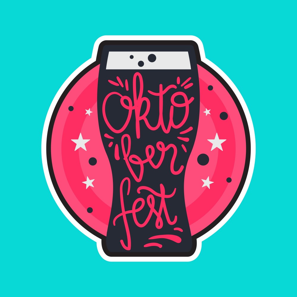 Oktober Fest Lettering Art