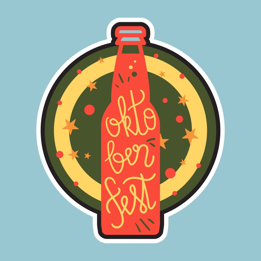 Oktober Fest Lettering Art