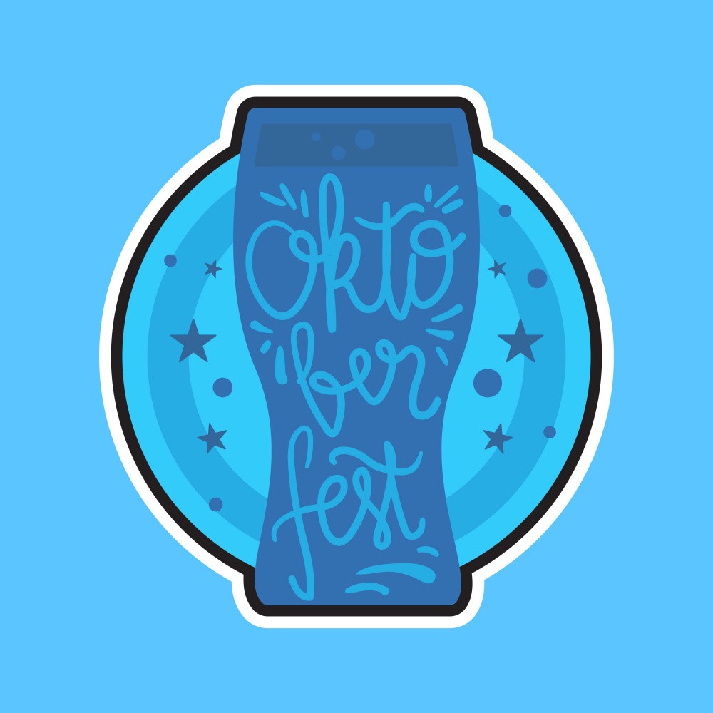 Oktober Fest Lettering Art