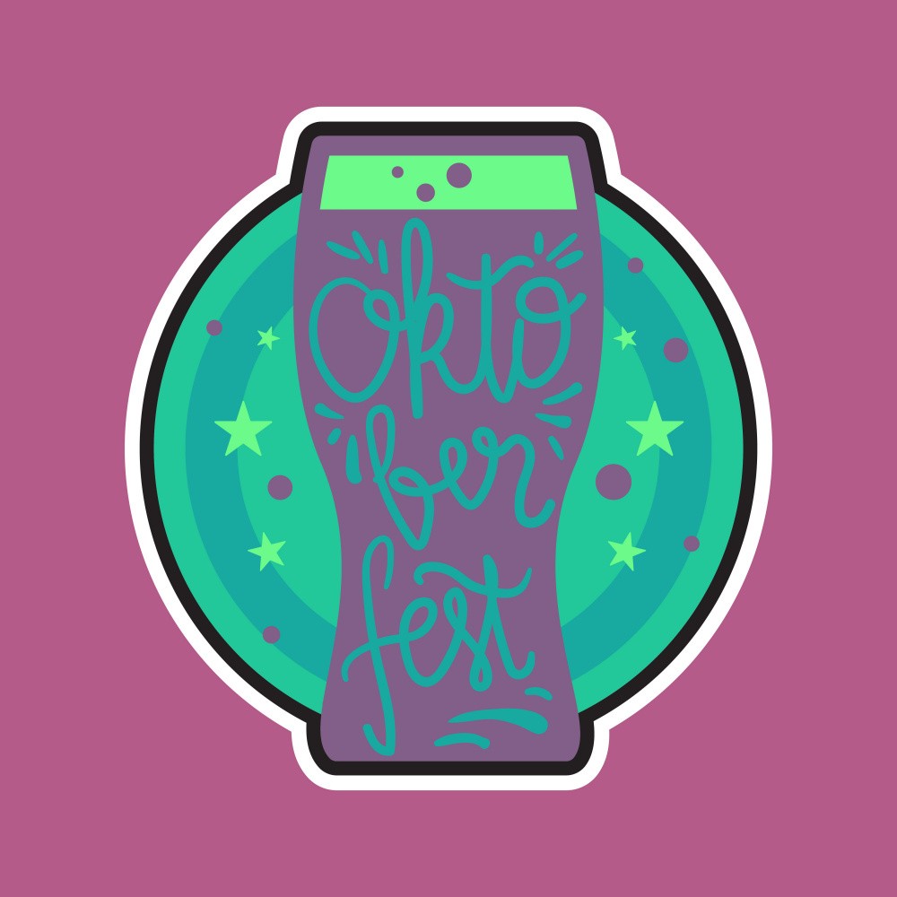 Oktober Fest Lettering Art