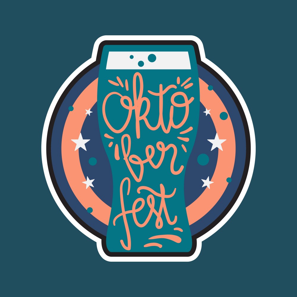 Oktober Fest Lettering Art