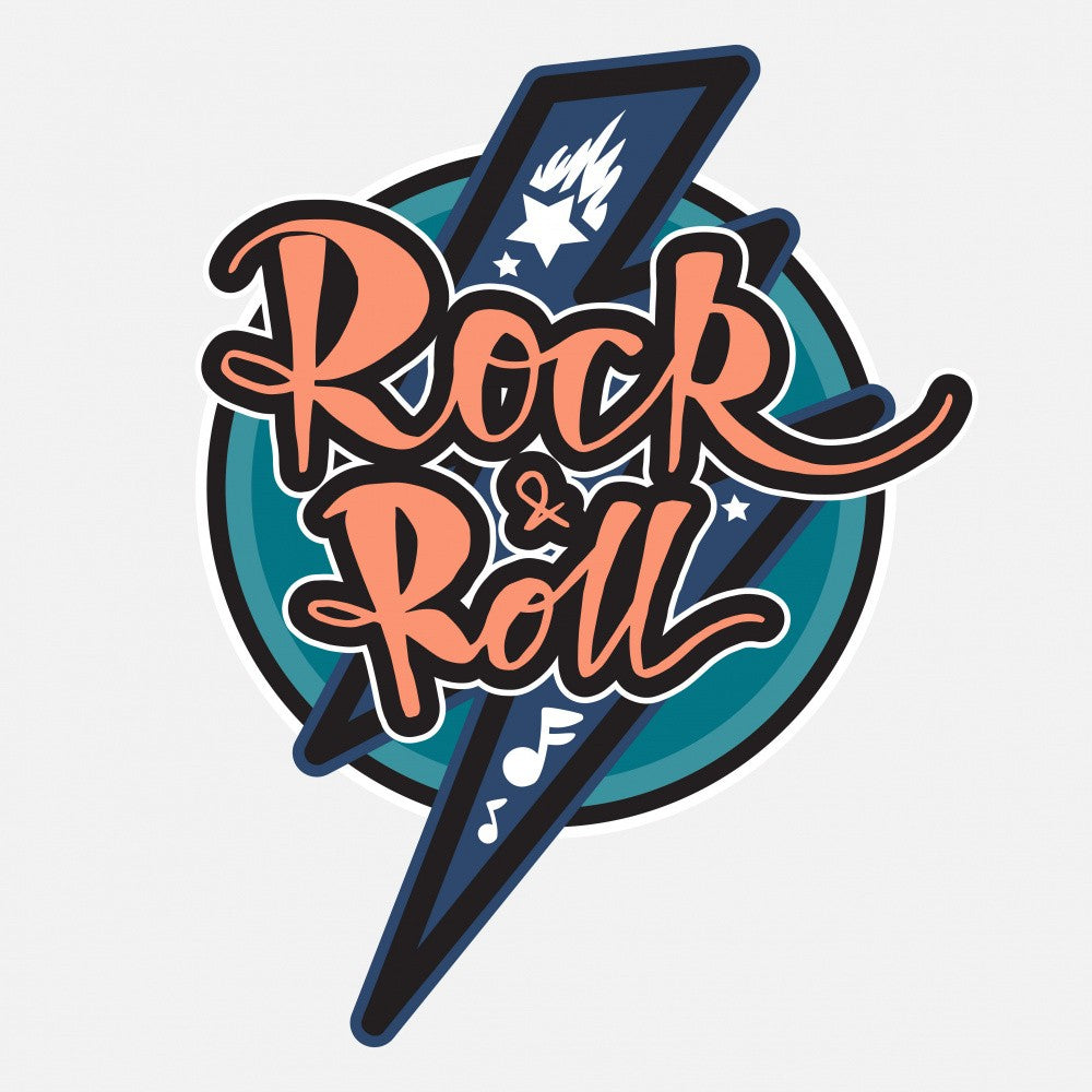 Rock N Roll Art Music Lettering