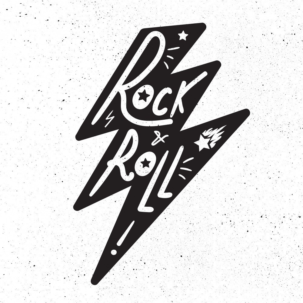 Rock N Roll Art Music Lettering