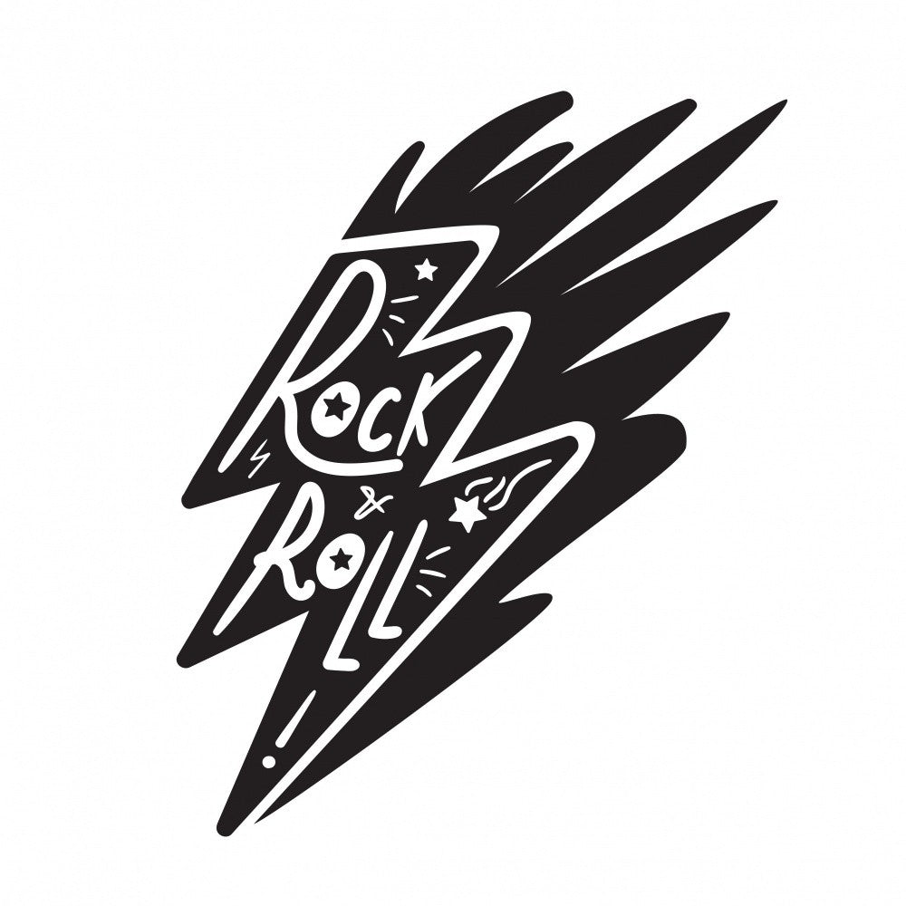 Rock N Roll Art Music Lettering
