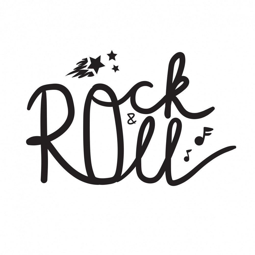 Rock N Roll Art Music Lettering