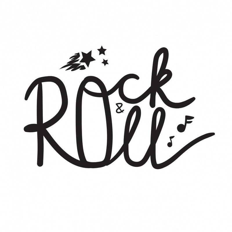 Rock N Roll Art Music Lettering