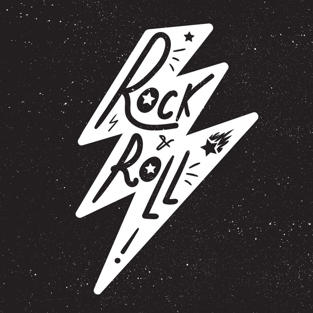 Rock N Roll Art Music Lettering