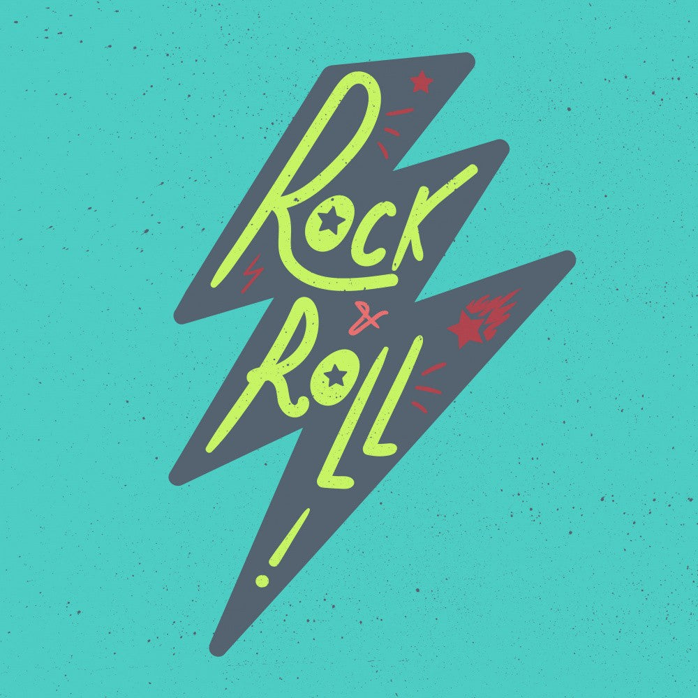 Rock N Roll Art Music Lettering